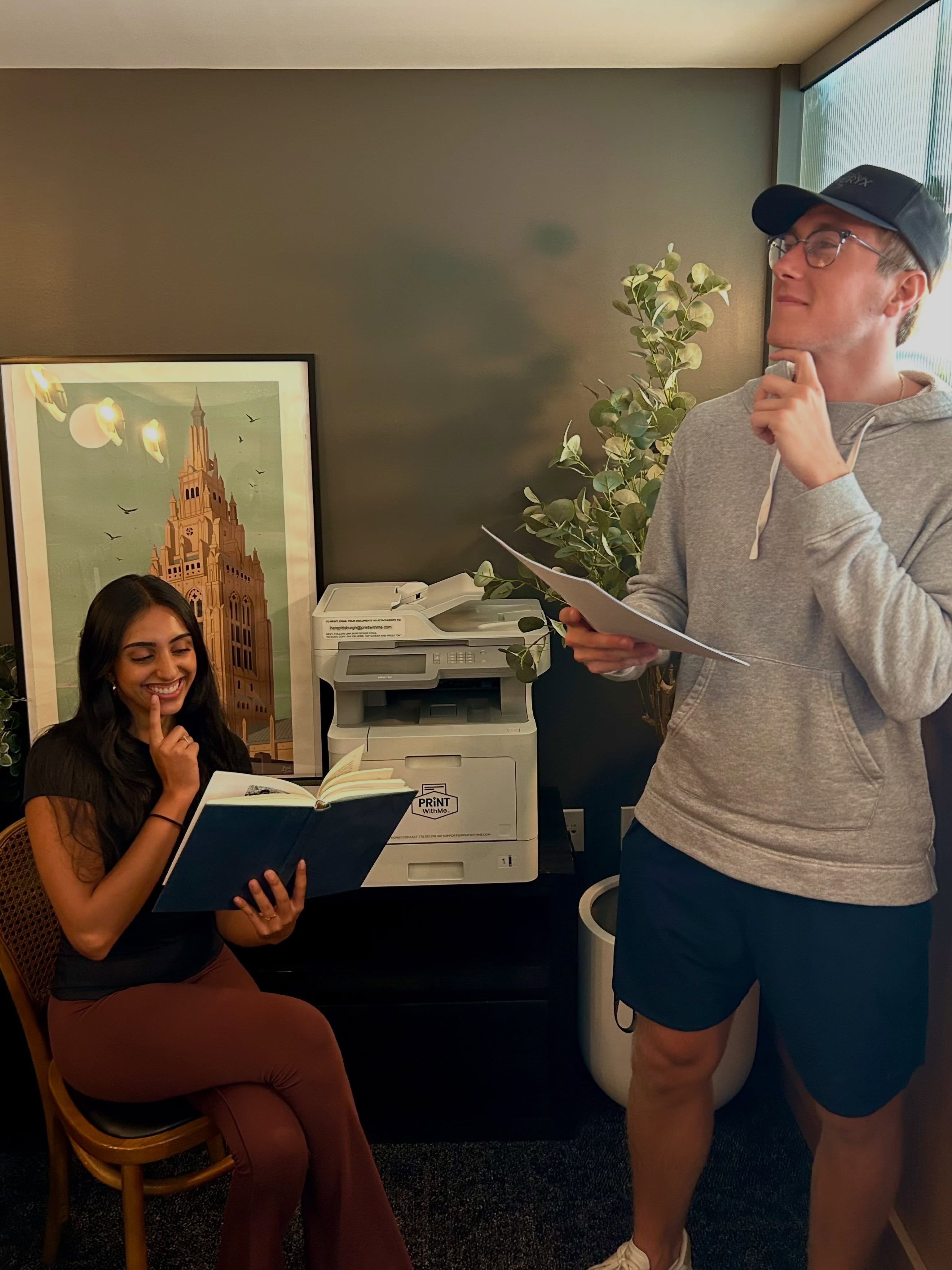 The studying never stops Wether it's printing out a study gu…